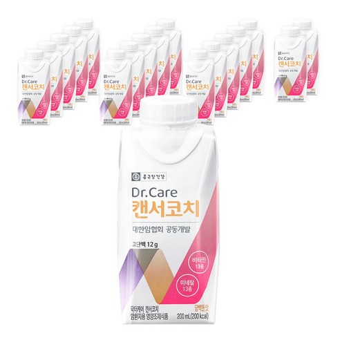 종근당건강 Dr Care 캔서코치 암환자 영양식, 200ml, 18개