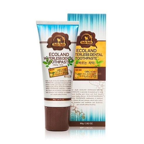 부들부들 에코랜드 바르는 애견 치약, 80g, 1개