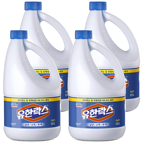 유한락스 레귤러, 1.5L, 4개