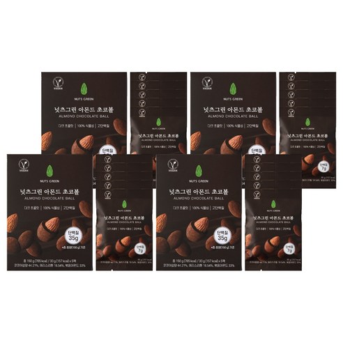 넛츠그린 아몬드 초코볼, 150g, 4개