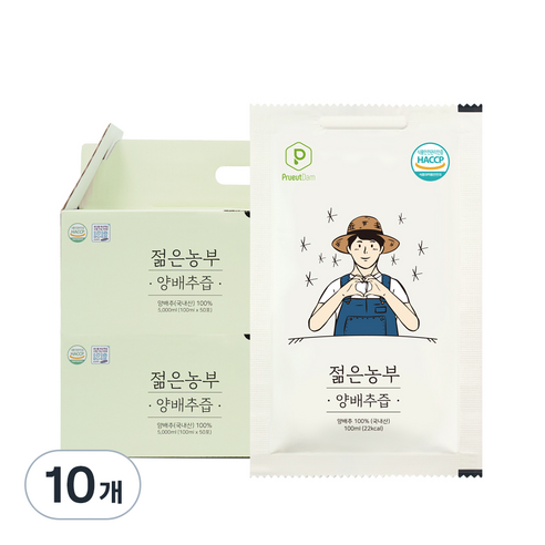 푸릇담 젊은농부 양배추즙, 3L, 10개