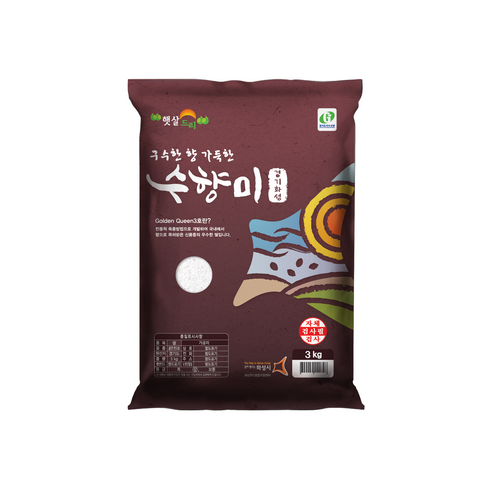 수향미 골든퀸 3호 백미, 3kg, 1개