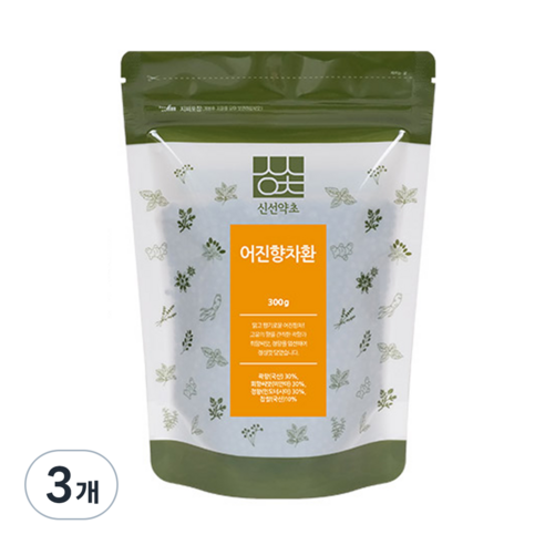 신선약초 어진향차환, 3개, 300g