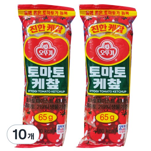 오뚜기 토마토 케챂, 65g, 10개