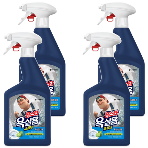 홈스타 욕실용 세정제 라임바질향, 4개, 900ml