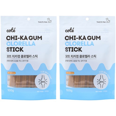 꼬뜨 치석제거 치카껌, 락토, 100g, 16개