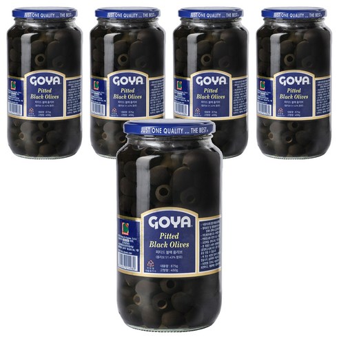 고야 대용량 피티드 블랙 올리브, 875g, 5개