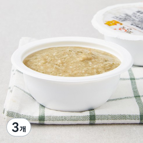 짱죽 초기 7개월 부터 묽은죽 이유식, 혼합맛(한우 / 시금치), 160g, 3개