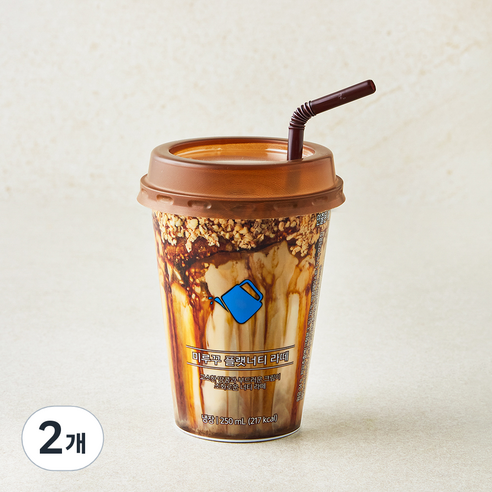 미루꾸 플랫너티 라떼, 2개, 250ml