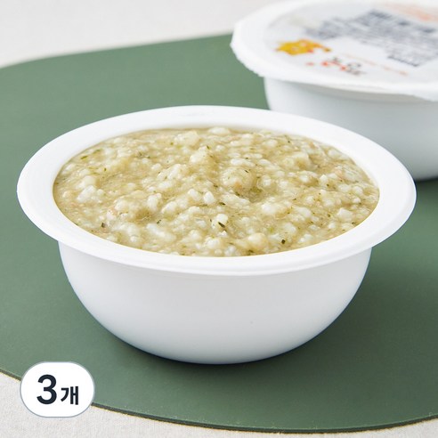 짱죽 중기 8개월 부터 이유식 죽, 혼합맛(한우 / 무우), 200g, 3개