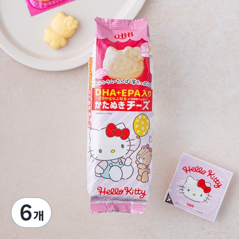 QBB 헬로키티 모양치즈, 10g, 3개입, 5개