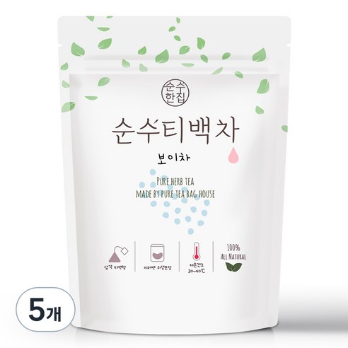 순수한집 보이차 삼각티백, 1g, 50개입, 5개