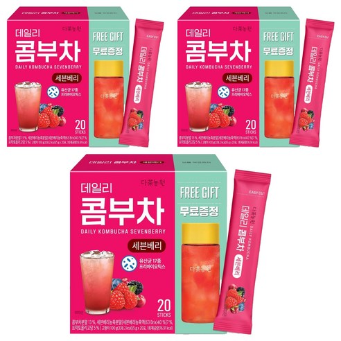 다농원 데일리 콤부차 세븐베리, 3개