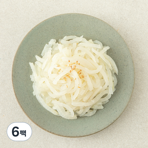 집반찬연구소 무나물, 200g, 6팩