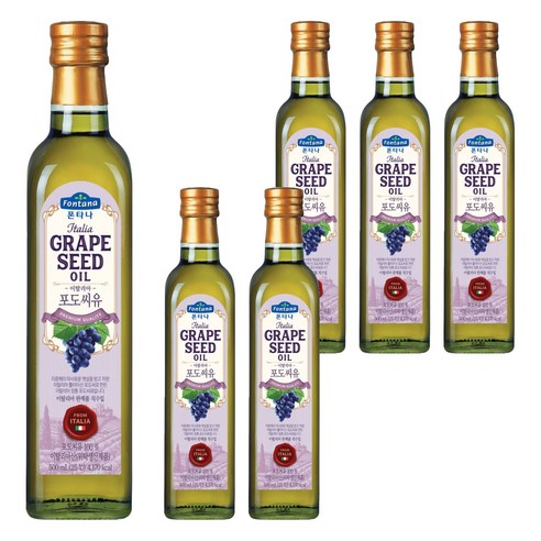폰타나 이탈리아 포도씨유 마라스카, 500ml, 6개