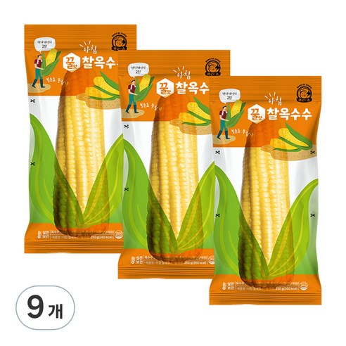 바로드숑 꿀맛 찰옥수수, 250g, 9개