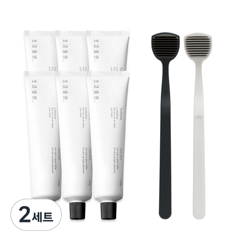 생활도감 치약 6p + 혀클리너 2p, 2세트