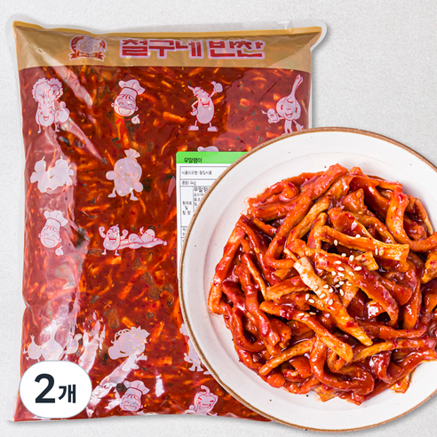 철구네 무말랭이, 4kg, 2개