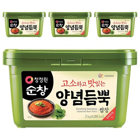 청정원순창 양념듬뿍 쌈장, 2kg, 4개