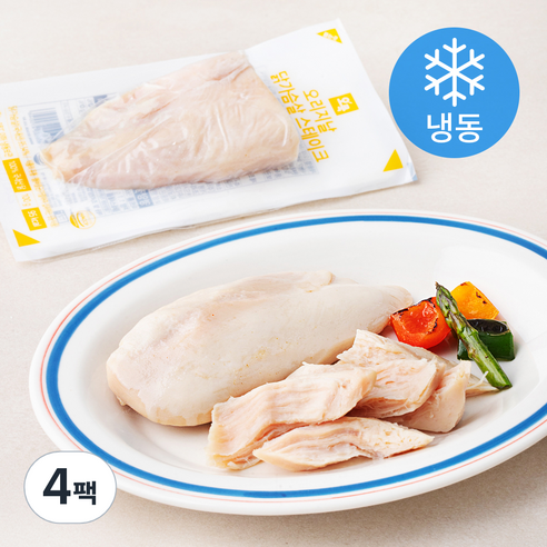 오쿡 오리지날 닭가슴살 스테이크 (냉동), 100g, 4팩