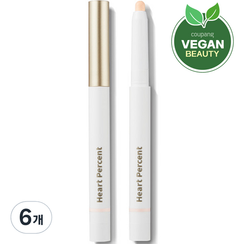 하트퍼센트 도트 온 무드 립펜슬 0.8g, #11 소프트글로우, 6개