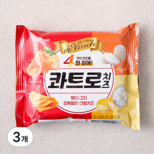 남양유업 콰트로 치즈, 17g, 12개입, 3개