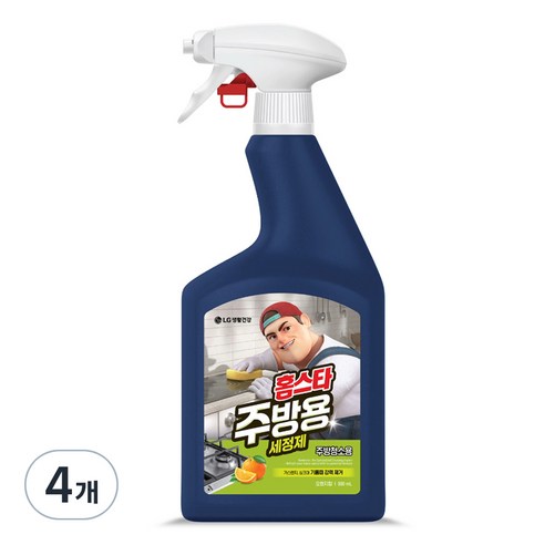 홈스타 맥스 프레쉬 주방용 세정제, 900ml, 4개