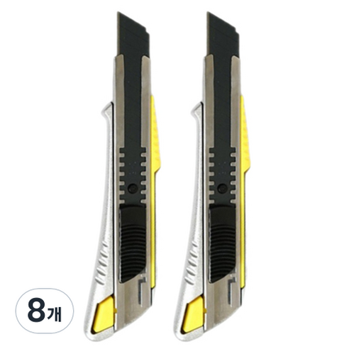 다다 SK5 블랙 고강도 커터칼, 엑셀, 8개