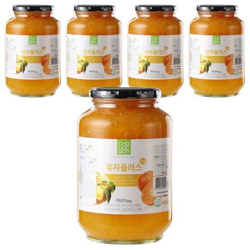 초록원 유자플러스감귤차, 2kg, 1개입, 5개