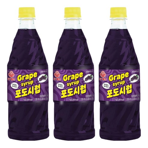 오쉐프 포도시럽, 1kg, 3개