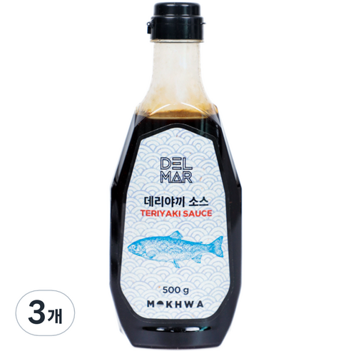 딜리셔스마켓 데리야끼 소스, 3개, 500g