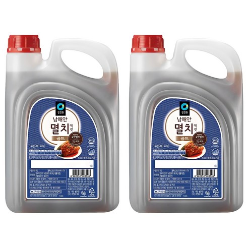 청정원 남해안 멸치액젓 골드, 3kg, 2개