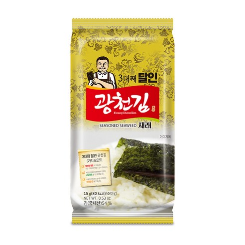 광천김 3대째 달인 재래김, 15g, 1개
