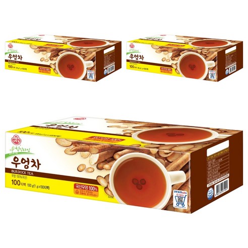 오뚜기 우엉차, 1g, 100개입, 3개