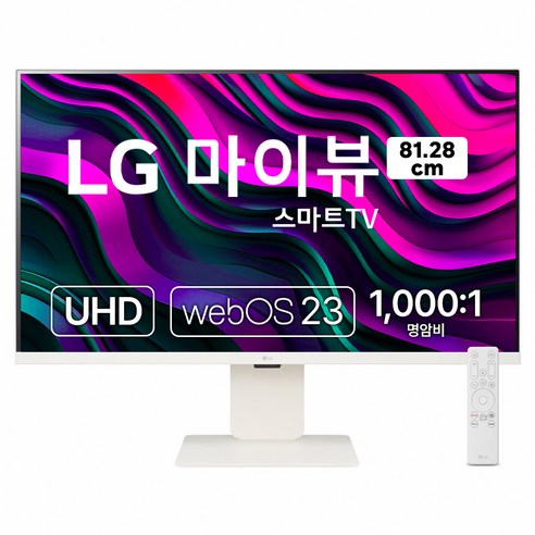 LG전자 4K UHD 스마트 모니터 방문설치, 80cm, 32SR83U