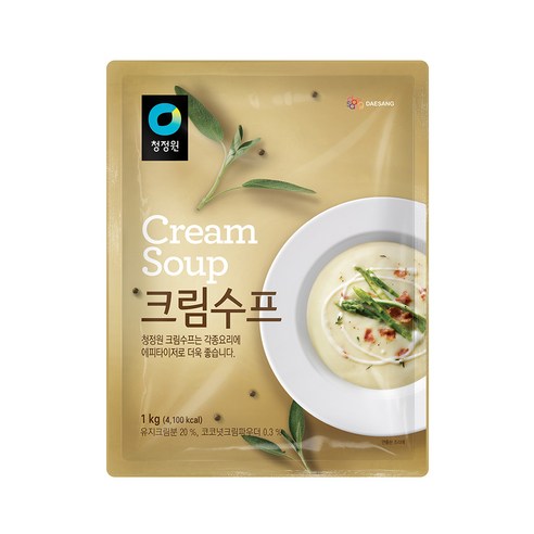 청정원 크림 스프, 1kg, 2개