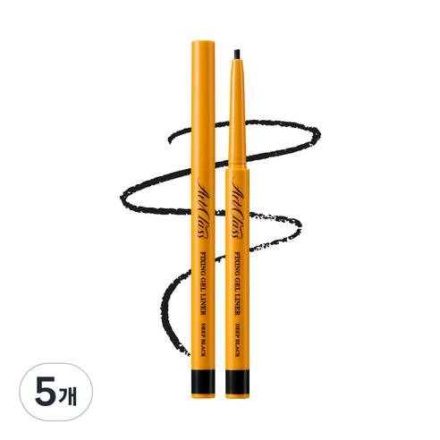 투쿨포스쿨 아트클래스 픽싱 젤라이너 0.15g, 1호 딥블랙, 5개
