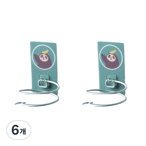 애니멀 드라이기 거치대, 나무늘보, 6개