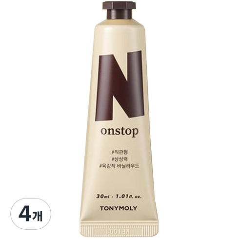토니모리 MBTI 핸드크림 리치 N 엠버 바닐라, 30ml, 4개