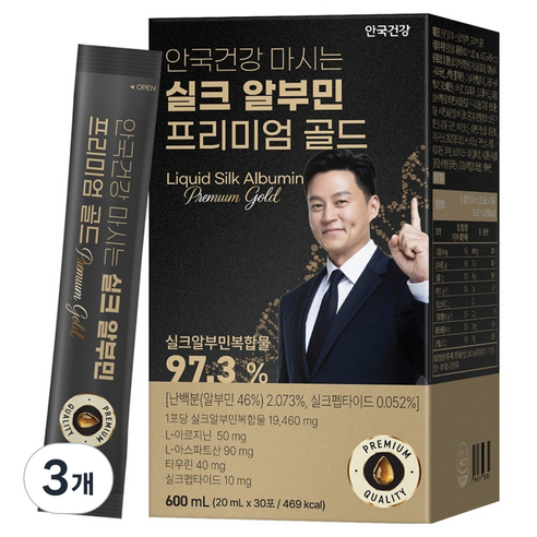 안국건강 마시는 실크 알부민 프리미엄 골드 30p