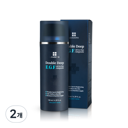리더스 더블 딥 EGF 올인원 앰플, 2개, 130ml