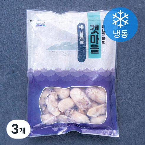 갯마을 굴 (냉동), 500g, 3개