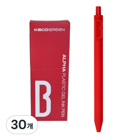 카코 알파 소프트 중성 젤펜 0.5mm, 알파벳 B, 30개