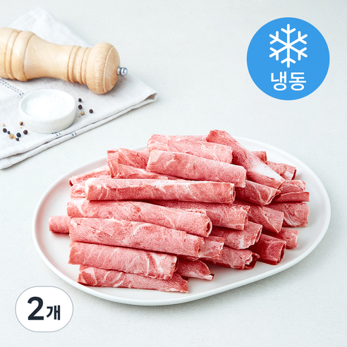 [로켓프레시] 미국산 돼지볼살 돌돌말이 (냉동)