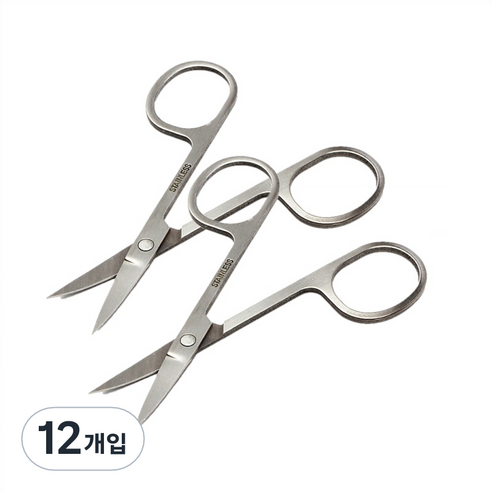 블링앤수 눈썹가위019, 실버, 12개입