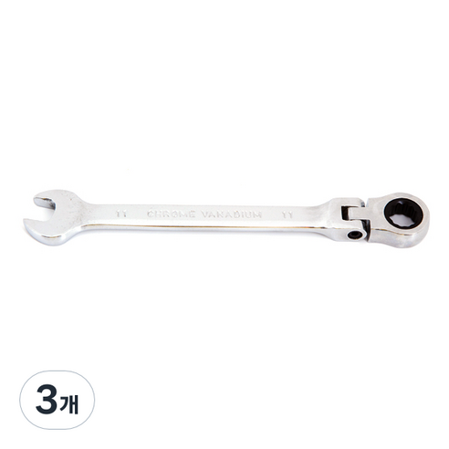 지오비즈 라쳇 기어렌치 스패너 플렉시블 11mm, 3개