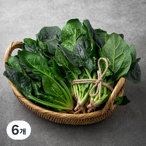 국내산 친환경 시금치, 500g, 6개