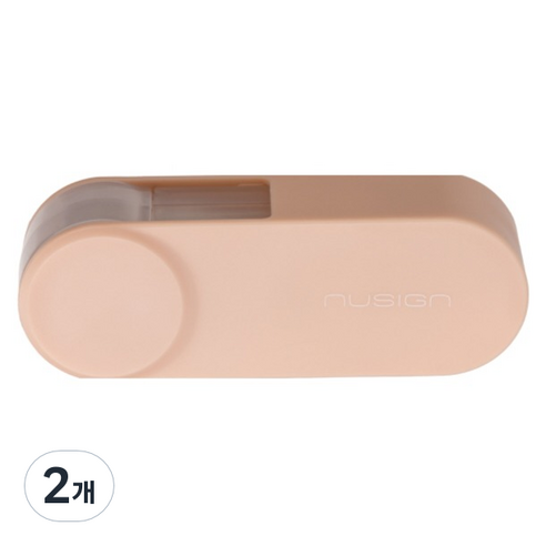 누사인 스윙 접이식 회전형 수정테이프 5mm x 6m, 피치핑크, 2개