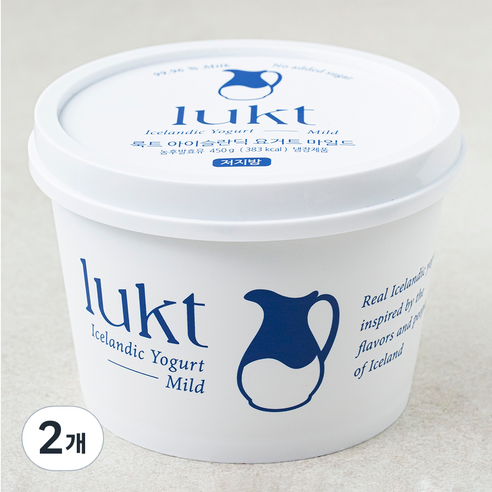 LUKT 아이슬란딕 요거트 마일드, 450g, 1개입, 2개