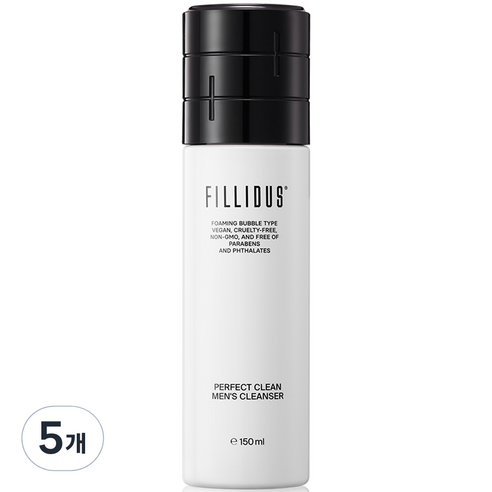 필리더스 퍼펙트 클린 맨즈 클렌저, 5개, 150ml